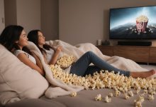 فیلم دیدن با پاپ کورن